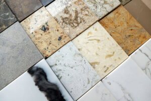 Different variaties of marble and granite countertops 1200x800